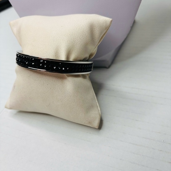 SWAROVSKI Intervalle Jet Bangle Bracelet - Picture 4 of 8